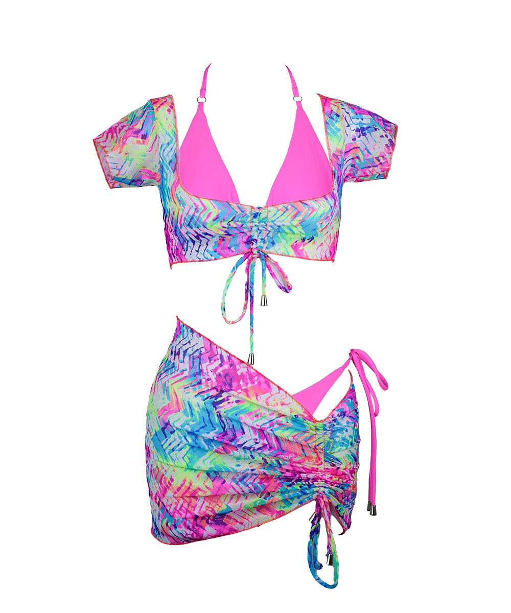 Ivanna Splash Short Coverup Coconut Bikini Company