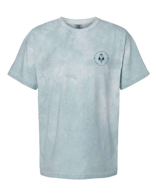 Short Sleeve Coconut Branded T-Shirt- Ocean Blue