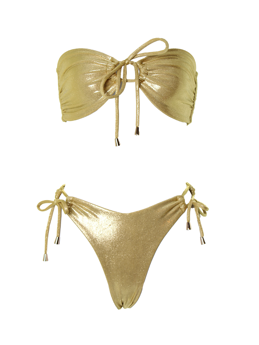 Golden Solar Flare Bikini Bottom