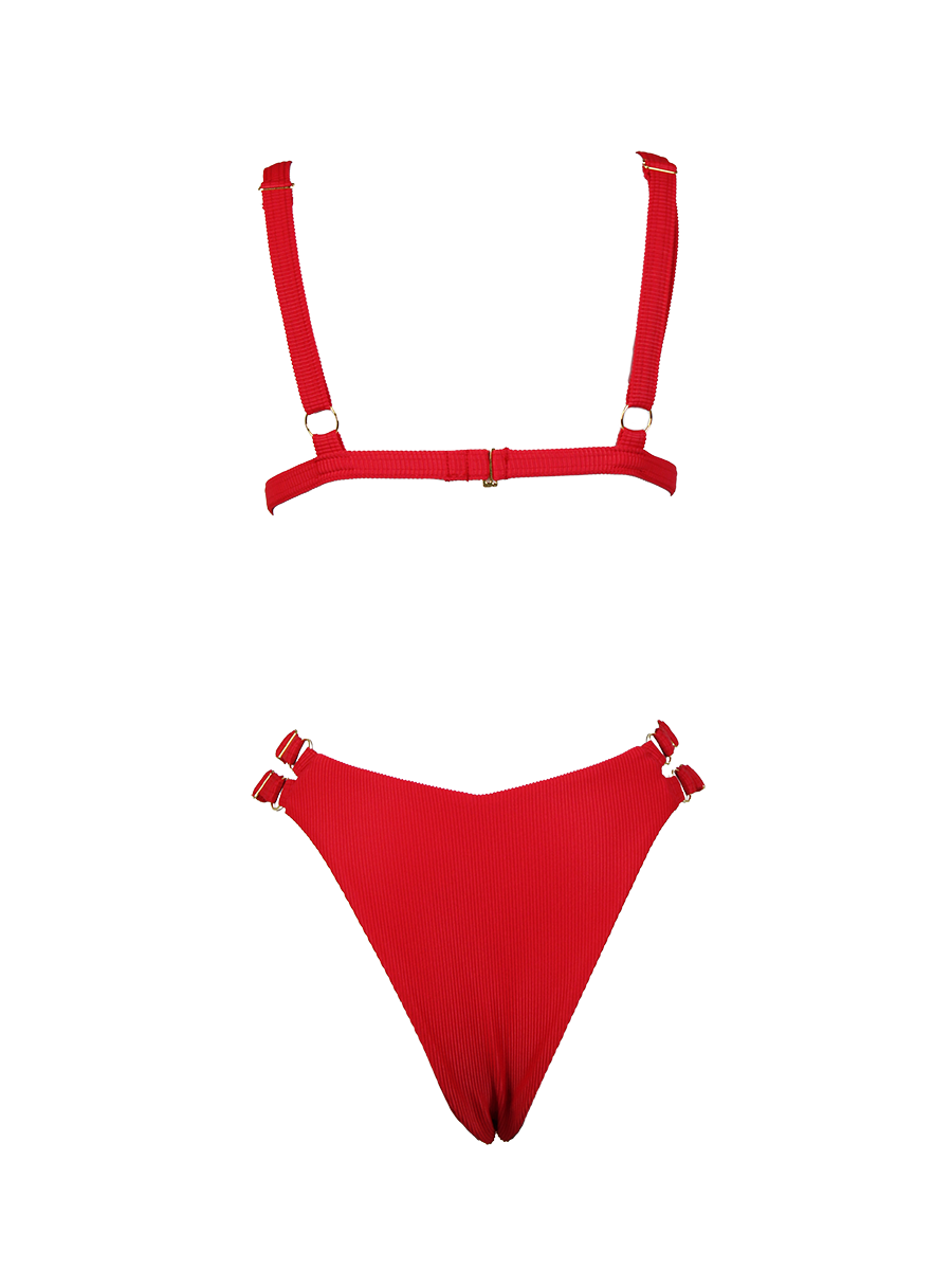 Ravishing Rouge Red Hot Bikini Bottom