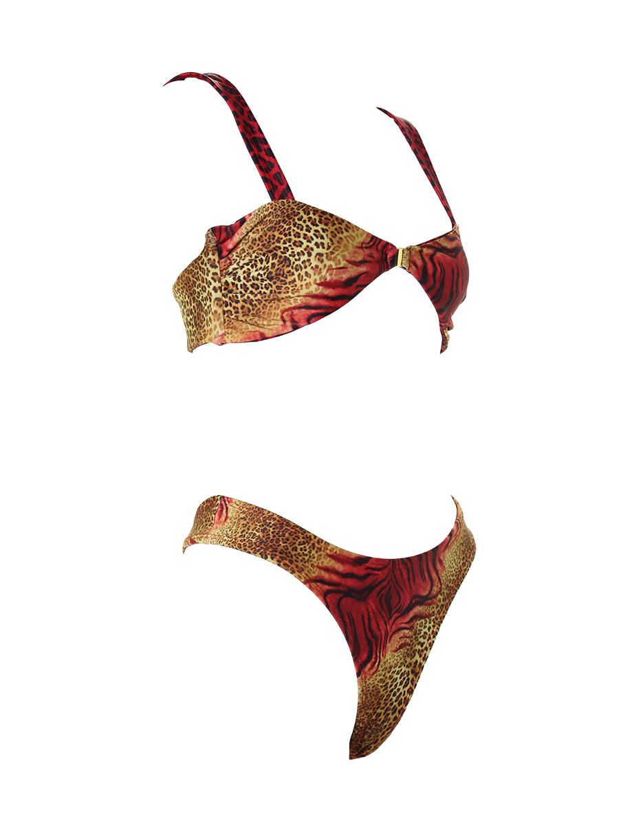 Wild Orchid Jungle-Inspired Bikini Top
